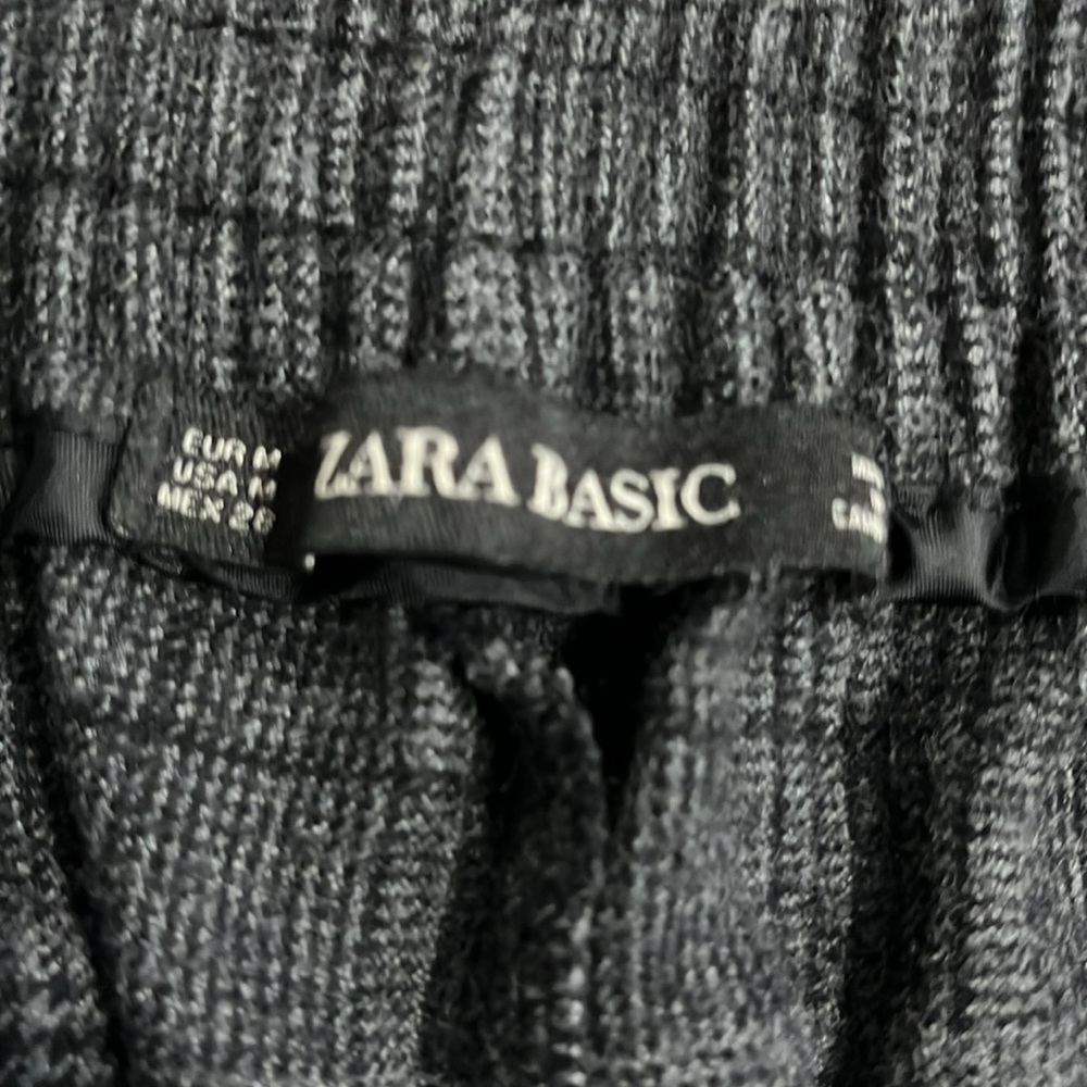 Zara Basic Plaid Pants M - image 2